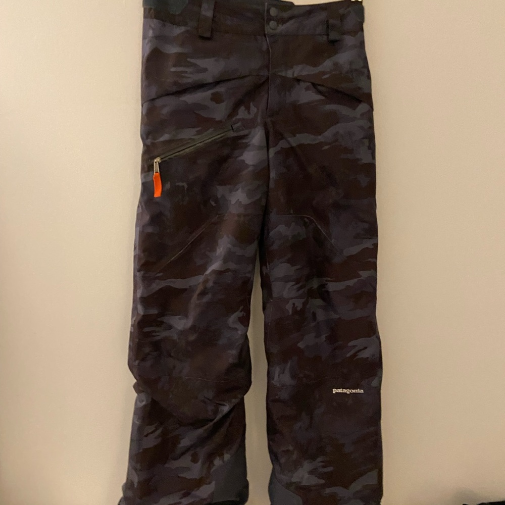Patagonia Kids Camo Pants - Black and Gray